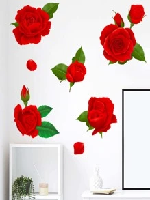 1入組PVC牆花卉圖案牆貼墻面裝飾 - 彩色 - 查看 3