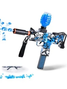 1pc ABS Crystal Ball Gun, Modern Gun Toy For Outdoor - Blue - View 2