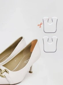 2入組透明鞋透明耐磨時尚配件適用於高跟鞋 - 無色 - 查看 4