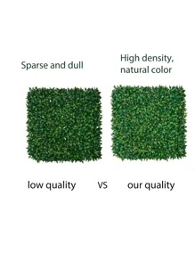 1 块高密度人造草地毯，玫瑰形状，25*25 厘米，花园装饰，采用 PE 材料制成，绿色装饰，抗紫外线，易于组装，高品质，工厂定制，适用于学校、宿舍、办公室、返校装饰、户外派对、节日、圣诞节、感恩节、家庭、入口、酒店、餐厅、客厅、卧室、婚礼、厨房、花园装饰 - 綠色 - 查看 9