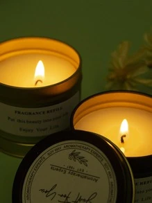 1支蠟蠟燭香味現代家居蠟燭婚禮派對 - 金色 - 查看 8