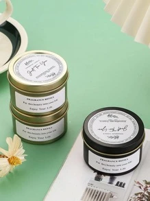 1支蠟蠟燭香味現代家居蠟燭婚禮派對 - 金色 - 查看 7