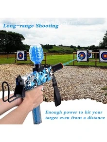 1pc ABS Crystal Ball Gun, Modern Gun Toy For Outdoor - Blue - View 7