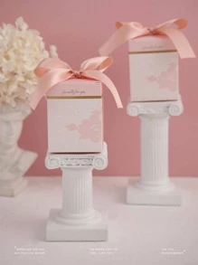 1pc Bow Decor Gift Box - Pink - View 2