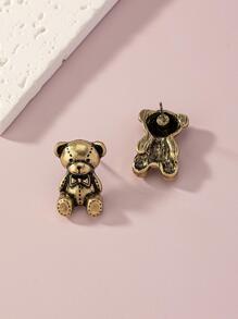 1 Đôi Thời Trang Hợp Kim Kẽm Hình Gấu Trang Trí Bông Tai Nữ Trang Trí Hàng Ngày - Nhiều màu - Xem 3