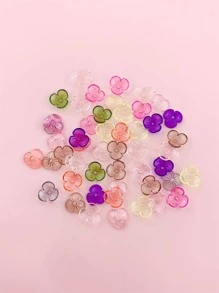 1pack Random Color Flower Design DIY Bead For Women For DIY Jewelry Making - Multicolor - View 5
