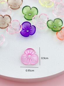 1pack Random Color Flower Design DIY Bead For Women For DIY Jewelry Making - Multicolor - View 4