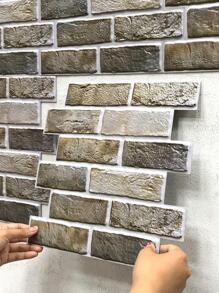 1pc Brick Pattern Wall Paper, Modern PVC Self Adhesive Wall Sticker For Home Decor - Multicolor - View 1
