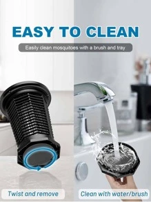 Mosquito Exterminator Outdoor And Indoor,Mosquito Exterminator,Flycatcher,4000V 18W High Power All Weather Flycatcher Electric Rechargeable Cordless Waterproof Mosquito Exterminator For Home, Patios, Camping And RV,USB Battery Powered - 藍色 - 查看 7