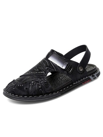 Men Cut Out Casual Sandals, Slingback Sporty Sandals