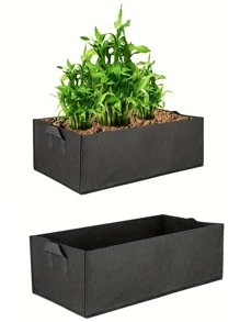 1pc Plain Plant Grow Bag - Black - View 6