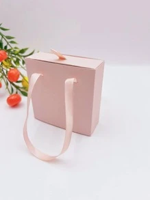 1入紙質珠寶盒,極簡實色珠寶收納盒,家居用品,情人節禮物