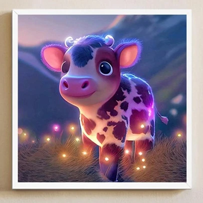 1 set animal de dibujos animados patrón Pintura diamante DIY sin moderno PMMA Pintura diamante DIY para casa Decoración