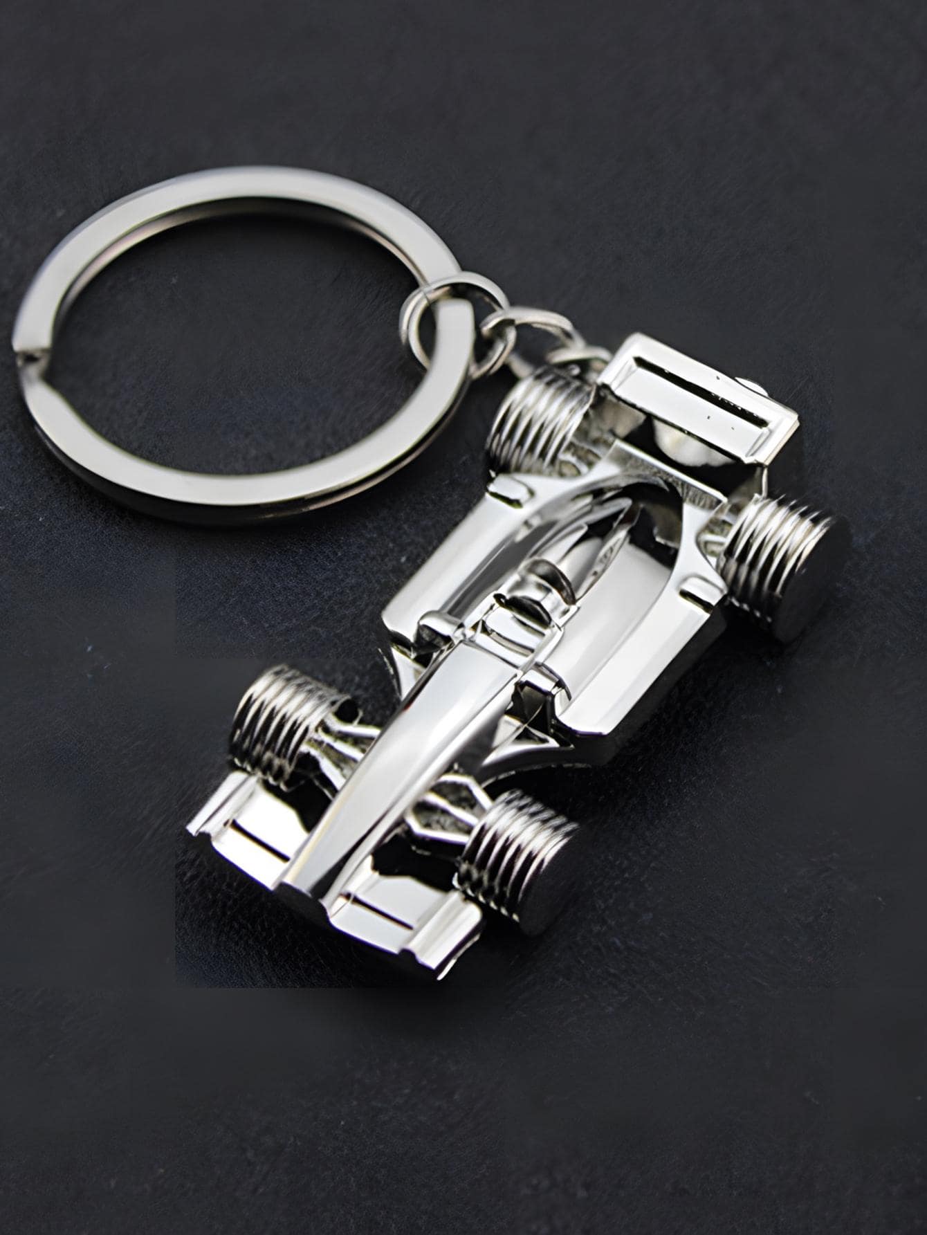 男士賽車吊墜鑰匙圈 - 彩色 - 查看 1