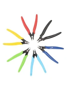 1pc Carbon Steel Pliers, Modern Two Tone Wire Cutter Clamp For Home - Yellow - View 2