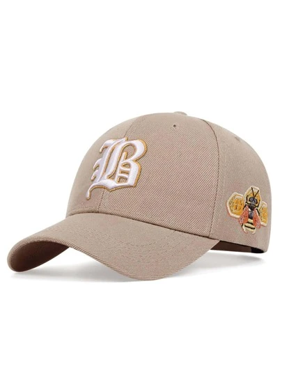 1 pieza Sombrero de béisbol para hombre estilo casual con bordado de letras para deporte al aire libre o callejear