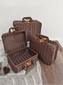 1 Túi PP Vệ Sinh Du Lịch, Tay Cầm Đôi Hiện Đại Dụng Cụ Trang Điểm Di Động Cho Du Lịch - Màu xanh lam - Xem 8