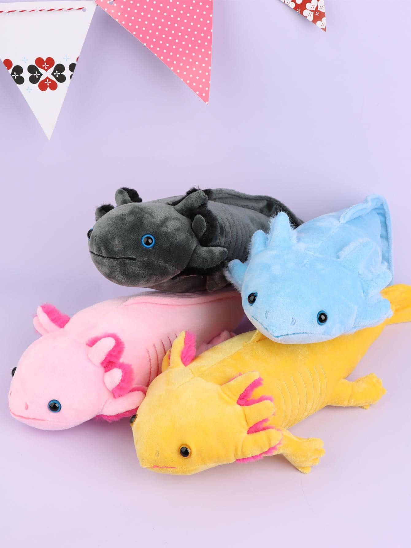 45cm/17.71in Axolotl Plush Realistic Ambystoma Creepy Amphibians Plush