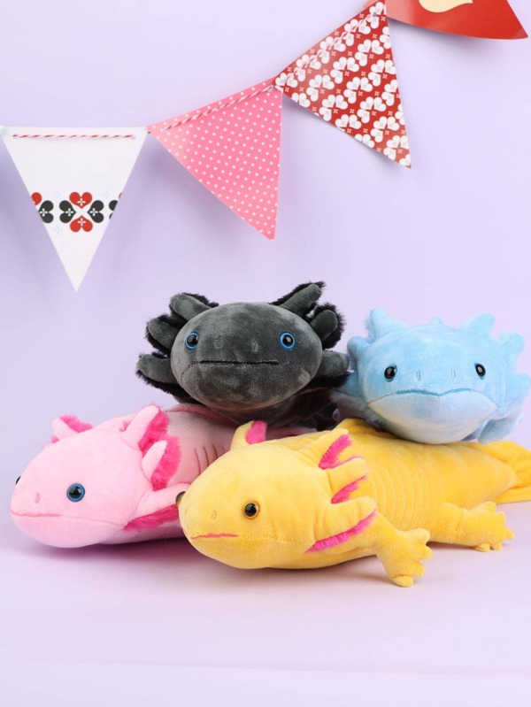 45cm/17.71in Axolotl Plush Realistic Ambystoma Creepy Amphibians Plush