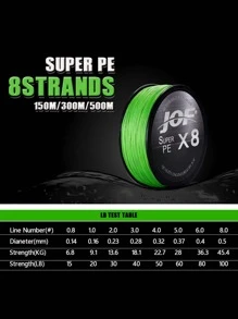 JOF 8 Dệt Dây Câu Multifilament 500M 8 Dây Bện Dây Câu PE Dòng 20 30 40 50 60 80 100LB - Xám - Xem 2