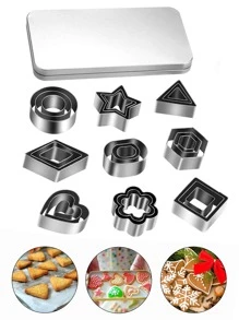 30入組不銹鋼餅乾模型切割刀