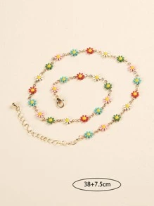 Trang trí hoa Boho Vòng cổ đính cườm cho phụ nữ để trang trí hàng ngày - Nhiều màu - Xem 5