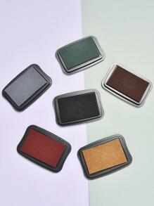 1pc Vintage Ink Pad Back To School,Back To School,School Supplies - Multicolor - View 3