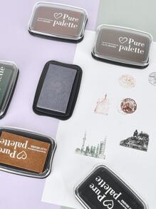 1pc Vintage Ink Pad Back To School,Back To School,School Supplies - Multicolor - View 5