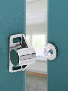 1入組磁鐵櫃門吸磁性家具門吸強力磁鐵鎖櫃 - 白色 - 查看 8