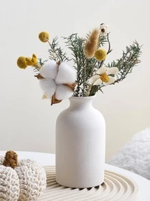 1 PC Simple Ceramic Vase Dining Table Decorations Wedding Decorations Nordic Home Living Room Decorations Vase,Home Decor,Flower Vase,Centerpiece,Table Decor Glass Vase - White - View 6