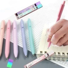 14pcs Mechanical Pencil & Eraser & Pencil Lead Set - Multicolor - View 11