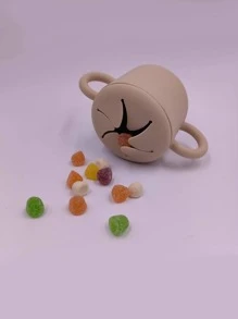 1pc Solid Color Silicone Cup