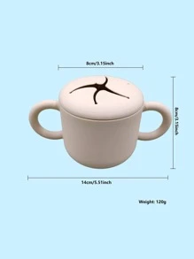 1pc Solid Color Silicone Cup