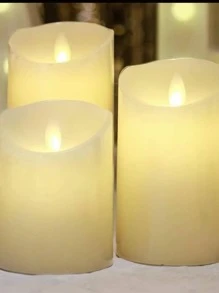 1PC-Atmosphere Decoration Simulation Electronic Candle Inclined Swing Wick Type Multiple Sizes Optional Without Battery Halloween,Spooky,Autumn,Festival,Holiday ,Winter,Holiday,Festival,Room Decor,Gifts Birthday Graduation