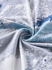 1 Họa Tiết Hình Học Ghế Sofa Bọc, Polyester Hiện Đại Co Giãn Wingback Ghế Sofa Bọc Cho Gia Đình - Xanh đậm - Xem 2