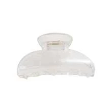 1入組女士透明半圓形休閒髮爪適用於頭髮裝飾用品 - 無色 - 查看 1