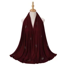 Rhinestone trang trí khăn thời trang - Màu Đỏ Sâu - Xem 1