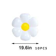 10 piezas Globo decorativo con diseño de flor