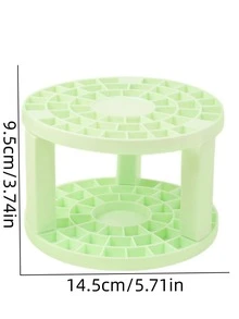 1pc Multi-layer Paint Brush Storage Rack - Green - View 3