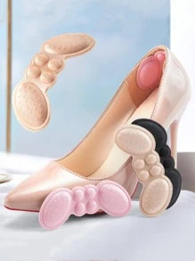 1件套滌綸後跟墊極簡抗痛防滑可調節自黏式跟貼布適用於鞋 - 米色 - 查看 1