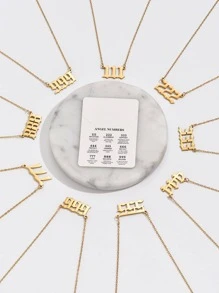 1 vòng cổ bằng thép không gỉ thời trang cho phụ nữ để trang trí hàng ngày - Vàng - Xem 4