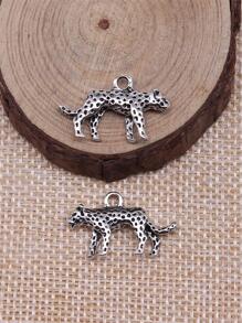 6pcs Leopard DIY Pendant - Ancient Silver - View 3