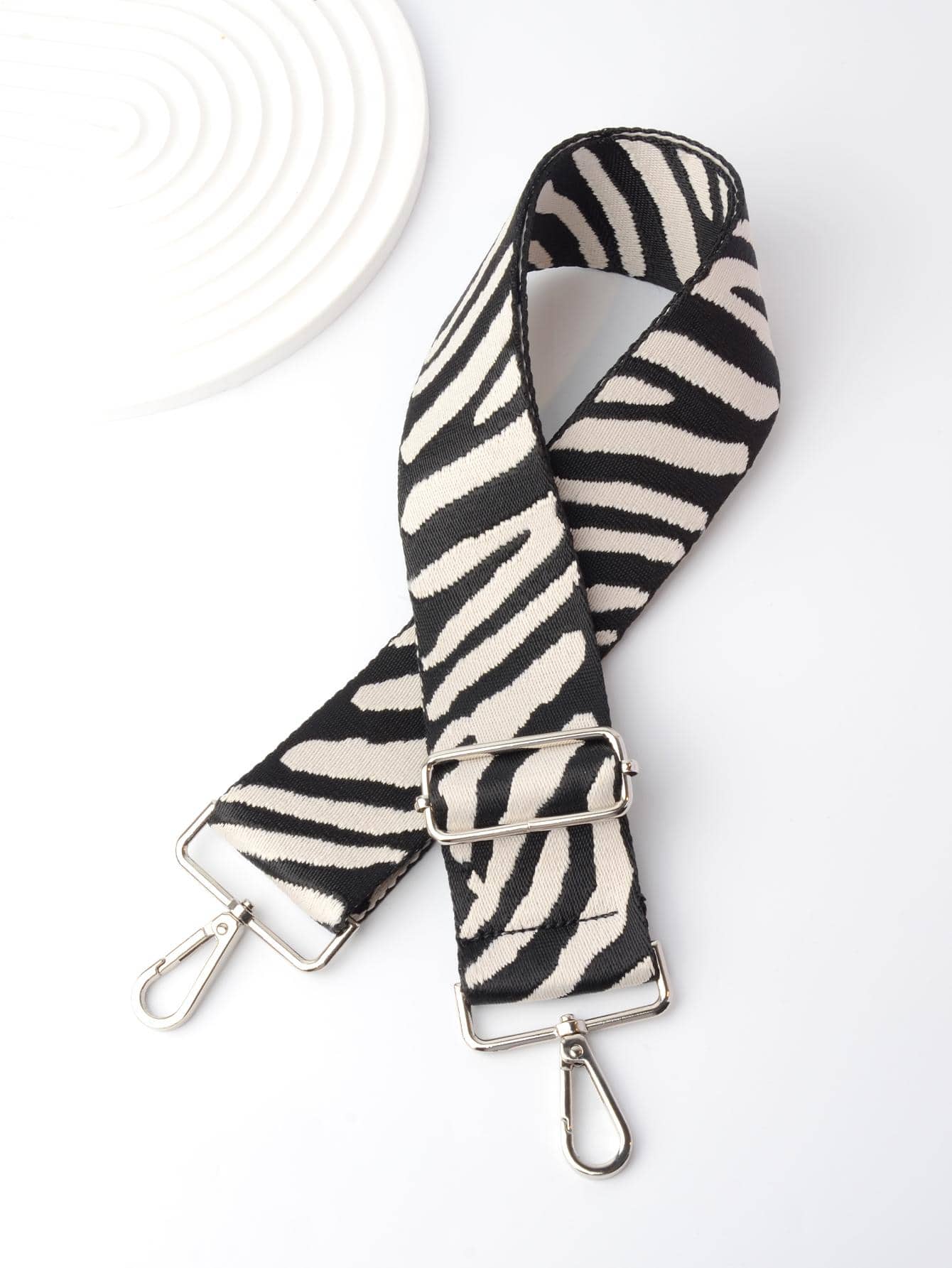 可調節斑馬紋袋帶手提包肩背包可調節便攜式包飾，時尚耐用，適用於新手和白領工人，適用於少女、女性、大學生包袋禮物