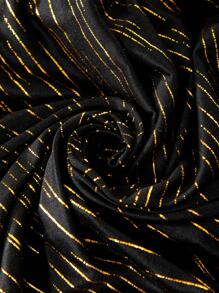 1pc Striped Pattern Dining Chair Slipcover, Modern Polyester Stretchy Dining Chair Cover For Living Room, Dining Room, Home Office - Multicolor - View 6