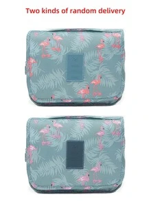 1pc Multifunctional Waterproof Travel Toiletry Bag With Hook, Convenient For Men & Women, Foldable Hanging Storage Bag For Travel, Available In Various Colors - Blue - View 6