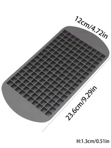 1pc Optional Color Silicone Ice Tray With 160 Mini Cubes & Easy Release Mould For Crushed Ice And Ice Sand