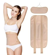 Castor Oil Pack for Liver Detox, 2 Pcs Anti Leakage Oil Castor Oil Pack Wrap Adjustable and Reusable Caster Oil Packs Kit (Oil Not Included) Khaki - Khaki - View 1