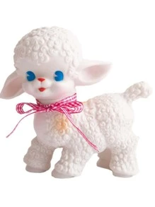 1pc PVC Decoration Craft, Cute Sheep Design Decoration Object For Home Decor - White - View 5