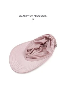 素色遮陽帽 - 粉色 - 查看 3