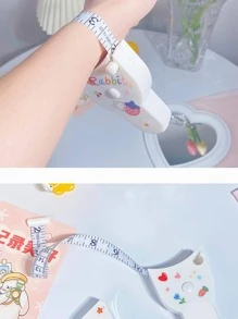 1 pieza Cinta métrica portátil - Blanco - Ver 4